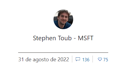 Postagem de Stephen Toub